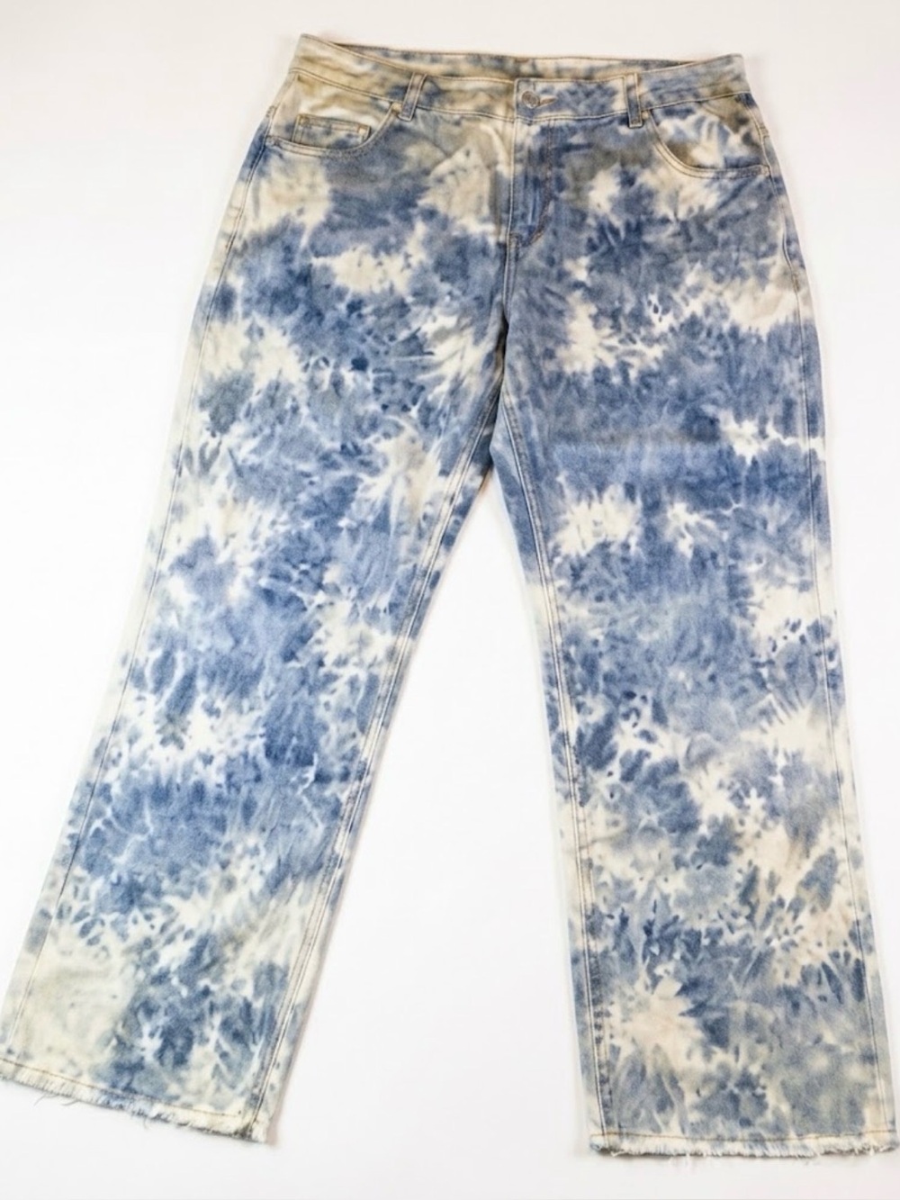 EUC Ethyl Denim Blue Tie-Dye Jeans 18